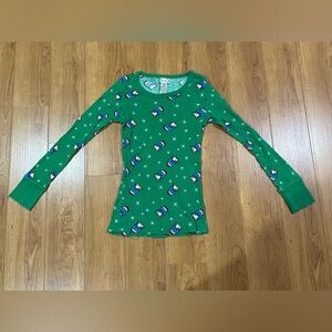 Next Era Festive Green Snowman Shirt